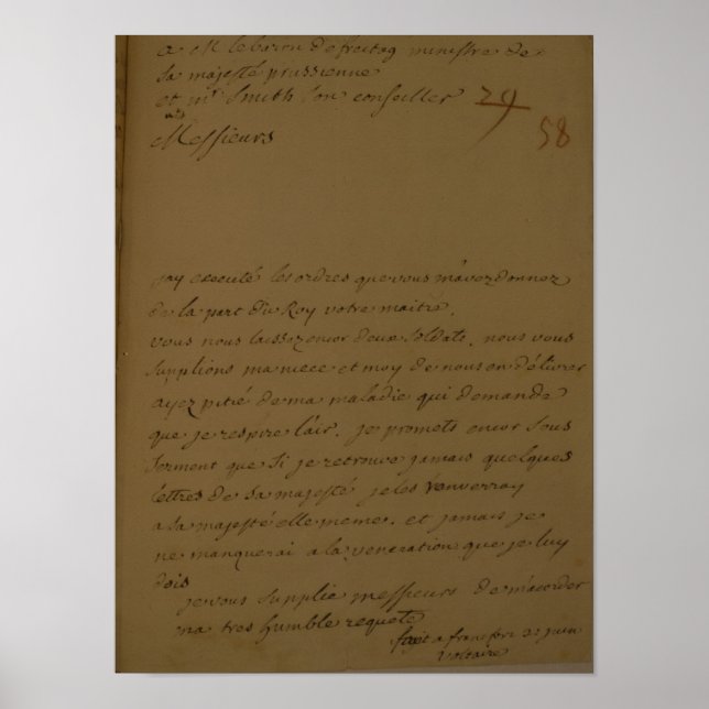 Pôster Uma petição a ser libertada da prisão (Frente)