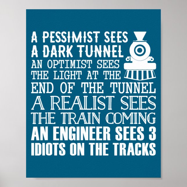 Poster Uma Piada Engraçada de um Engenheiro de Trem e 3 I (Frente)