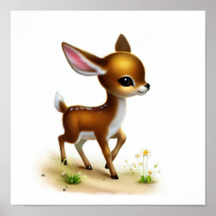 Poster Uma pintura digital de um belo Impala jovem