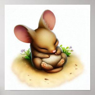 Poster Uma pintura digital de um corriqueiro canguru boni