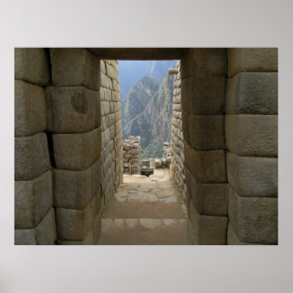 Pôster Uma Porta De Machu Picchu