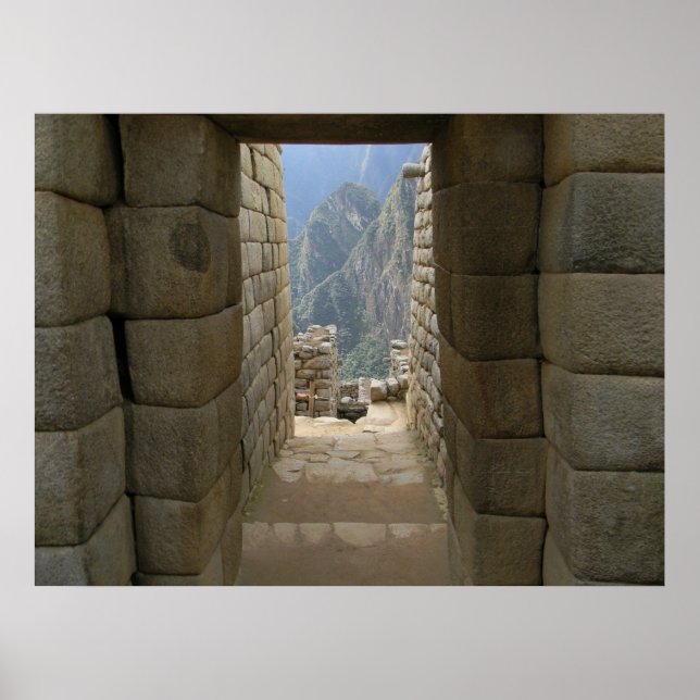 Pôster Uma Porta De Machu Picchu (Frente)