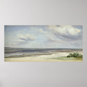 Pôster Uma praia no mar Báltico em Laboe, 1842