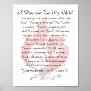 Poster Uma Promessa ao Meu Filho - Menina