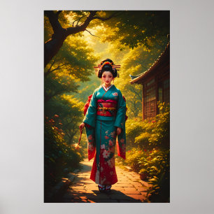 Poster Uma Radiância Kimono