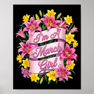 Poster Uma Rapariga de Março Narciso Flor de Nascimento M