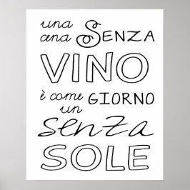 Pôster Uma Refeição Sem Vinho...