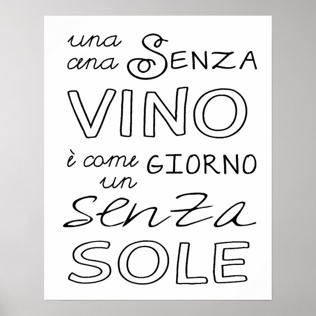 Pôster Uma Refeição Sem Vinho... (Frente)