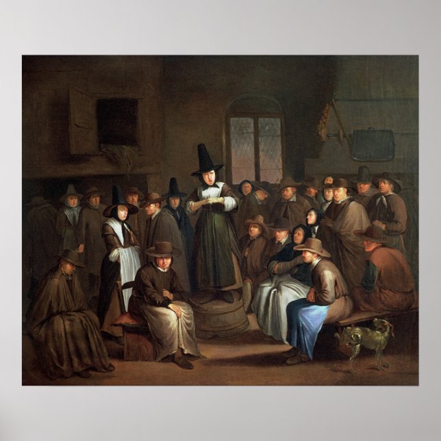 Pôster Uma Reunião de Quakers (Frente)