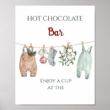 Uma Roupa de Natal Alegre Barra de Chocolate Quent