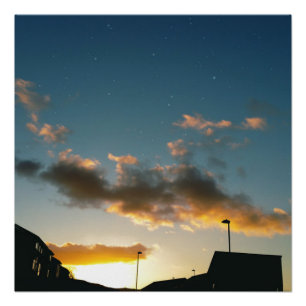 Pôster Uma rua coroada com estrelas