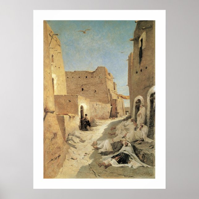 Poster Uma rua em El-Agouat (Frente)