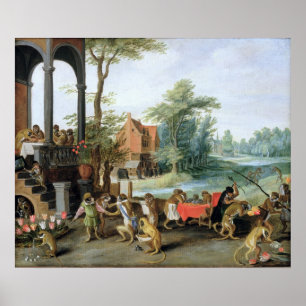 Poster Uma sátira do insensatez da mania da tulipa