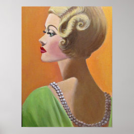 Poster Uma Senhora Vintage Clássica