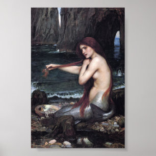 Poster Uma Sereia John William Waterhouse Mitológico