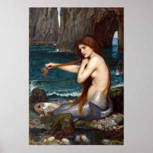 Poster Uma sereia, Waterhouse