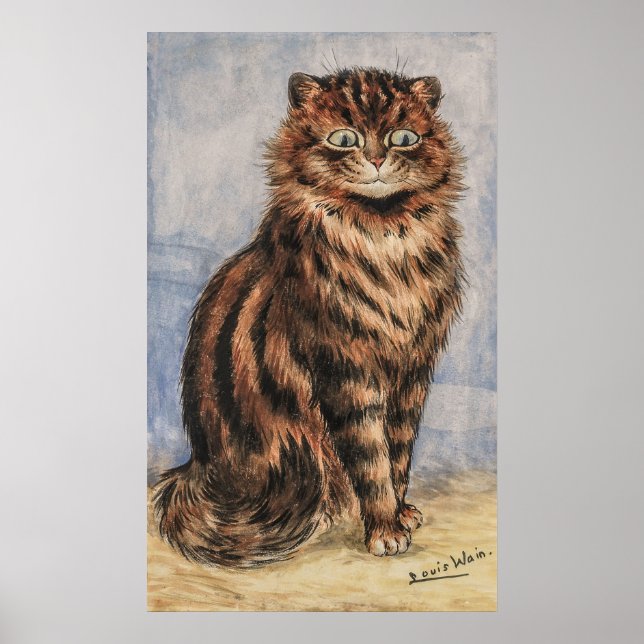 Poster Uma tabela de alerta de Louis William Wain (Frente)
