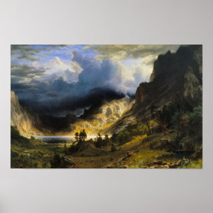 Poster Uma Tempestade nas Montanhas Rochosas, Monte Rosal
