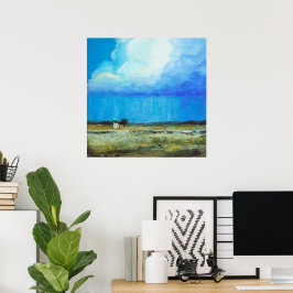 Pôster Uma Tempestade Perfeita, Pintura de Paisagem Arte