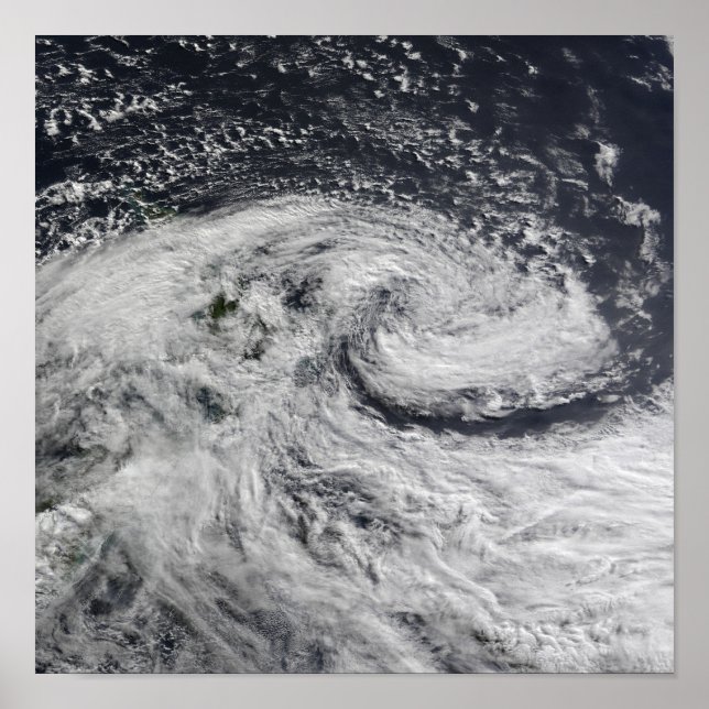 Pôster Uma tempestade sobre a Nova Zelândia (Frente)