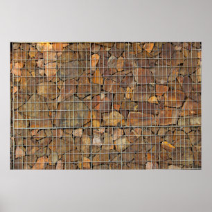 Poster Uma textura de tijolos picantes como abstrato de f