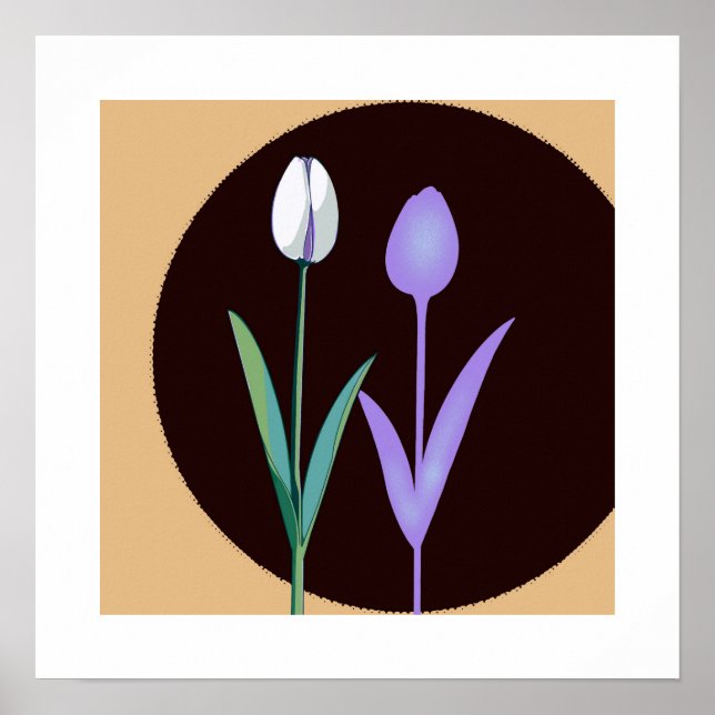 Poster Uma tulipa e sua sombra — mas com uma reviravolta. (Frente)