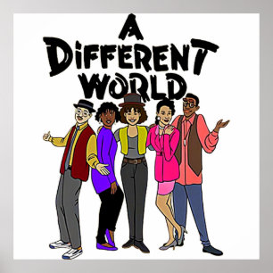 Poster Uma TV Negra Mundial Diferente Mostra Sujidade