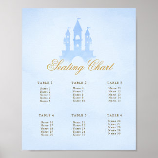 Poster Uma Vez Em Um Gráfico De Assentos Do Castelo De Fa