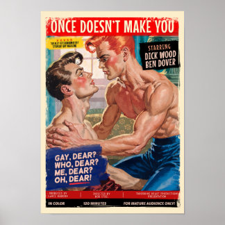 Poster "Uma Vez Não Faz..." - Sátiras Engraçadas de Pulp