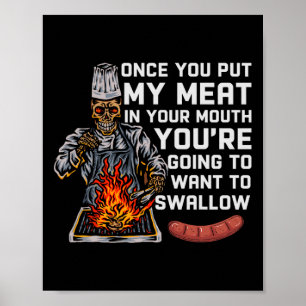 Poster Uma Vez Que Coloque Minha Carne Em Seu Chef De Chu