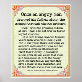 Pôster "Uma vez um Homem Irritado" de "Fazer de Americano