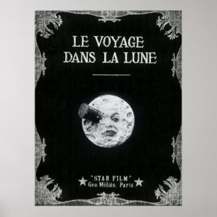 Poster Uma viagem ao cinema francês retrô da lua