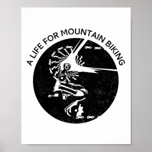 Poster Uma Vida Para O Ciclismo De Montanha (Ciclista De 