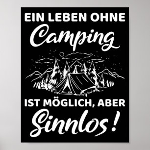 Poster Uma vida sem camping é possível, mas
