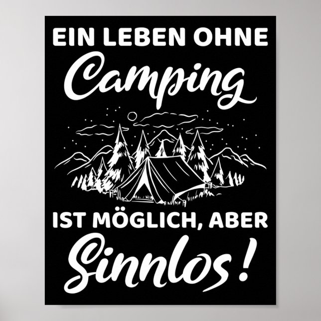 Poster Uma vida sem camping é possível, mas (Frente)