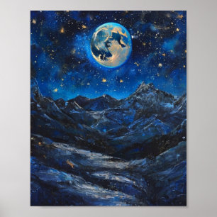 Poster Uma Vigília Celestial Sobre os Picos Silenciosos