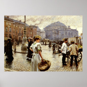 Pôster Uma visão de Kongens Nytorv, Copenhague