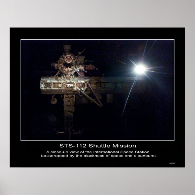 Poster Uma visão de perto da Estação Espacial Internacion (Frente)