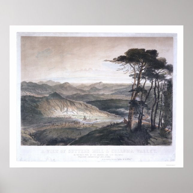 Poster Uma visão de Sutter's Mill and Culloma Valley (Frente)