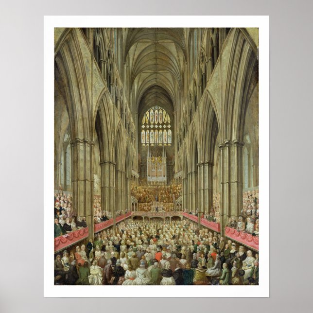 Poster Uma Visão Interior da Abadia de Westminster sobre  (Frente)