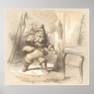 Poster Uma visita do artista Santo Nicholas F.O.C. Darley