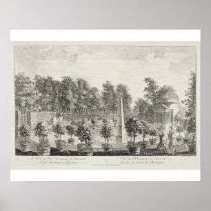 Poster Uma vista do Orangery, jardim a do senhor