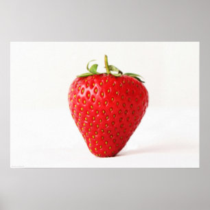 Poster Uma wapcn de Morango Vermelho