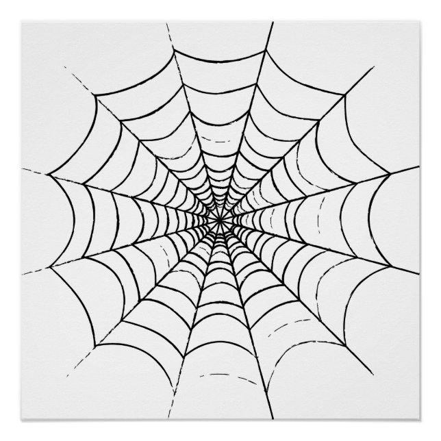 Pôster Uma Web de aranha simples (Frente)