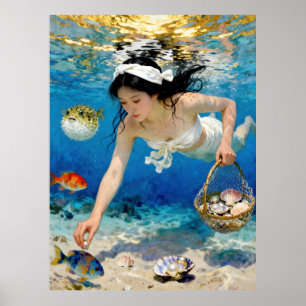 Poster "Umi Blossom" - Um Retrato Oceânico