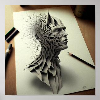 Poster Un desin d'art contemporain