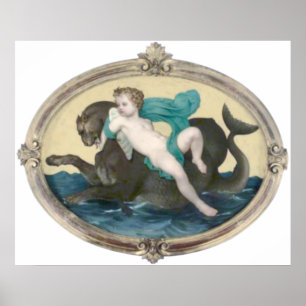 Poster Un Griffon de Bouguereau - de Putti Sur