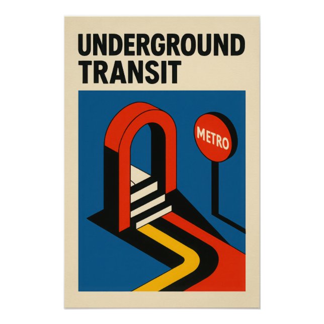 Pôster Underground Transit - Poster (Frente)
