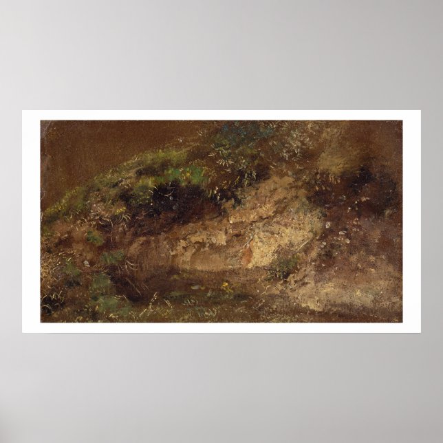 Pôster Undergrowth, c.1821 (óleo no papel no conselho) (Frente)