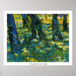 Pôster Undergrowth por Vincent van Gogh